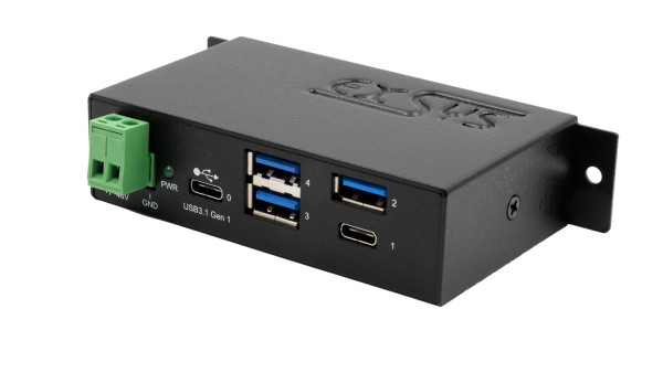 4-Port USB 3.2 Gen 1 Metall HUB, 1x USB-C und 3x USB-A Ports, USB-C Upstream