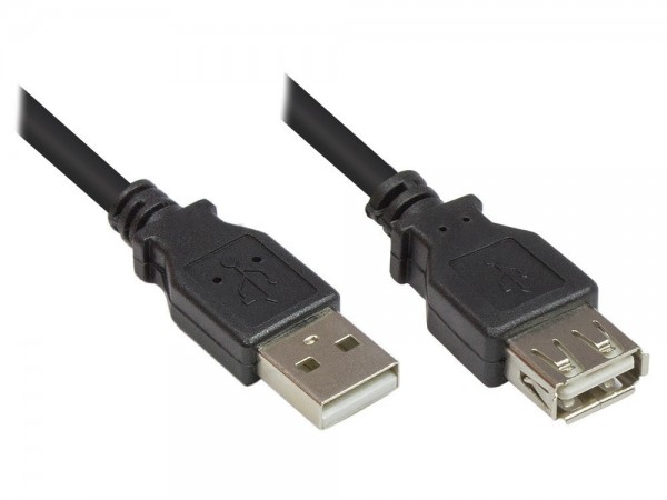 USB 2.0 Kabel A Stecker - A Buchse 1,8 Meter