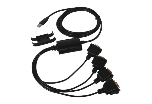 USB 2.0 zu 4S Seriell RS-232 Port (FTDI Chipsatz)
