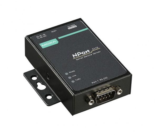 MOXA Serial Device Server 1x RS232, mit Netzadapter