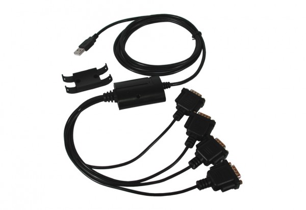 USB 2.0 zu 4S Seriell RS-232 Port (FTDI Chip-Set)