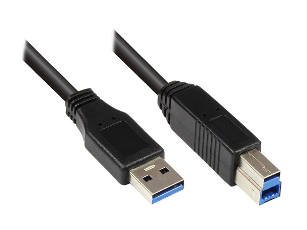 USB 3.2 Gen 1 Kabel A Stecker - B Stecker 2.0 m
