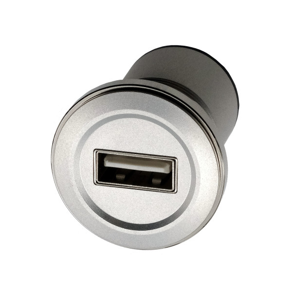 Einbau-Adapter Metall USB A Buchse zu A Buchse, USB 2.0