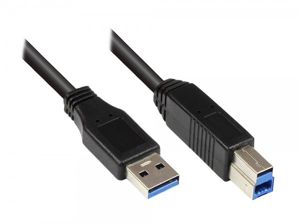 USB 3.0 Kabel A Stecker - B Stecker 5.0 Meter