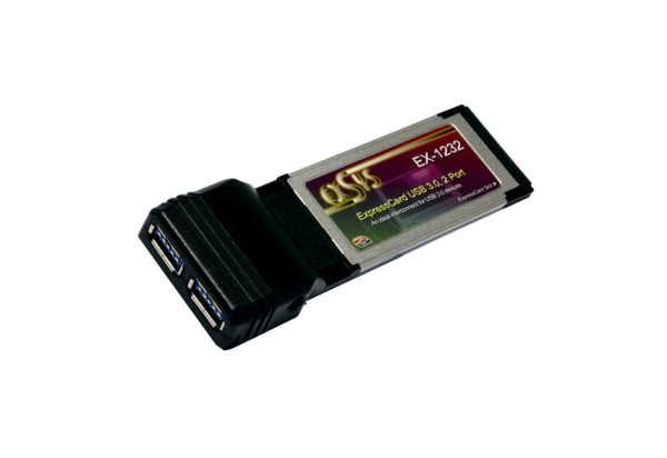 ExpressCard USB 3.2 Gen 1 mit 2 Ports (NEC Chipsatz)
