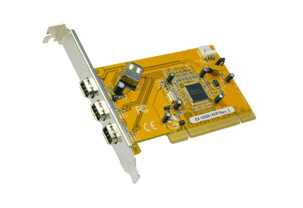 FireWire 1394 PCI-Karte mit 4 Ports (TI Chipsatz)