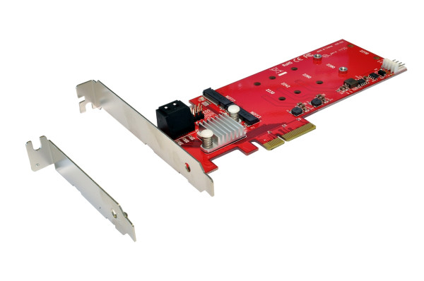 RAID AHCI 6Gbps 2x M.2 NGFF + 2x SATA LP PCIe 2.0
