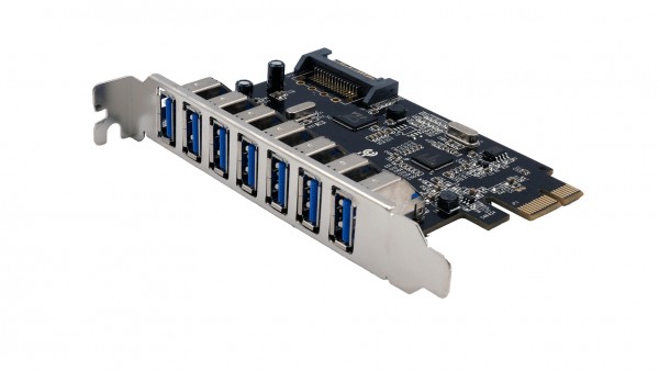 USB 3.2 Gen1 PCIe Karte mit 7 Ports (Chip-Set Renesas)