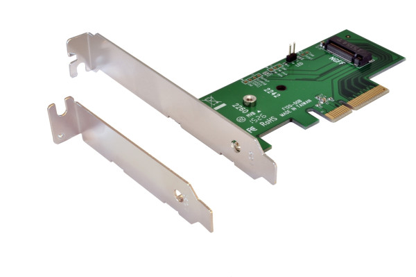 PCIe x4 to PCIe M.2 NGFF LP Adapter