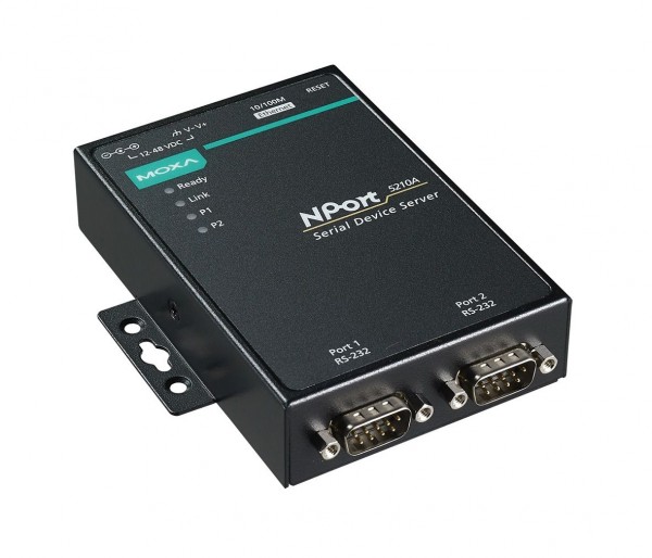 MOXA Serial Device Server 2x RS232, mit Netzadapter