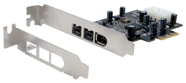 PCI-Express FireWire 1394b/a Karte mit 3 Ports (TI)