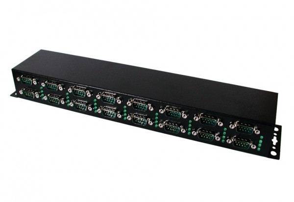 USB 2.0 zu 16 x Seriell RS-232 Ports Metallgehäuse (FTDI Chip-Set)
