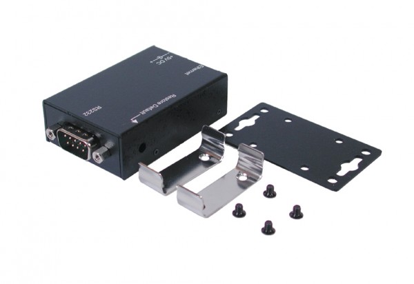 Ethernet zu 1 x RS-232 Metallgehäuse, Din-Rail
