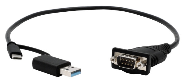 USB 2.0 C+A zu 1S Seriell RS-232 Port, LED (FTDI)