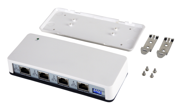 USB 3.2 Gen 1 mit USB-C Anschluss zu 4x Ethernet 1Gigabit