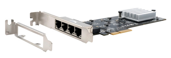 4 Port PCIe Netzwerk-Karte 2.5 Gigabit (Intel I225-V)