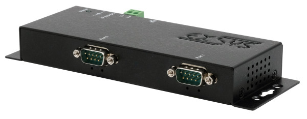 Ethernet zu 2x RS-232/422/485, inkl. 12V/3A Netzteil