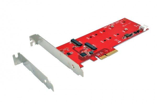 2 x 110mm M.2 SATA SSD Low Profile PCIe 2.0 Host