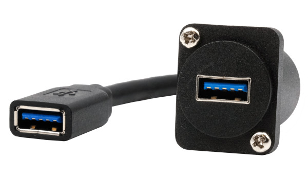 D-Typ Kabel-Adapter USB-A Buchse zu Buchse, USB 3.2 Gen 1, 20 cm