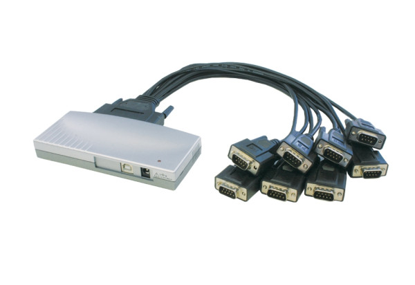 USB zu 8 Seriell RS-232, Plastik-Gehäuse, FTDI