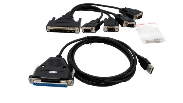 USB 2.0 zu 4S Seriell RS-232 mit 37 Pin Buchse (FTDI Chip-Set)
